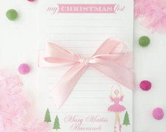 My Christmas List Sugar Plum Fairy Notepad