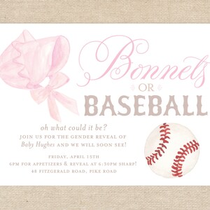 Printable Gender Reveal Invitation