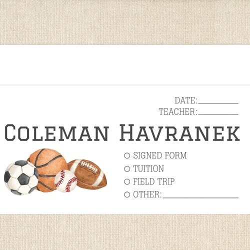 Personalized Envelopes for School Money Back to School Etsy