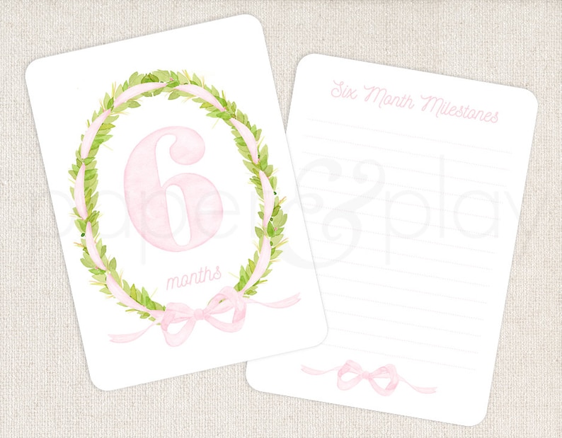 baby milestone cards etsy