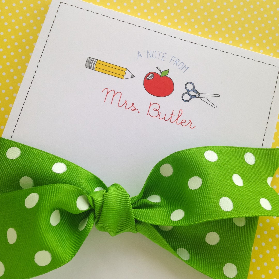 Personalized Teacher Notepad - Etsy