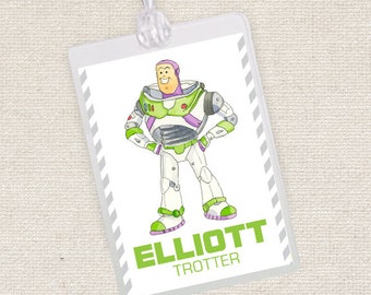 Buzz Lightyear Toy Story Luggage Tag - Etsy