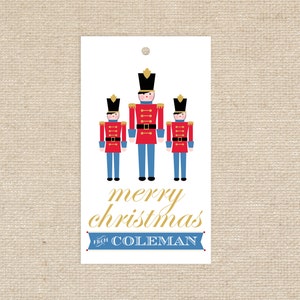 25 Personalized Toy Soldier Gift Tags