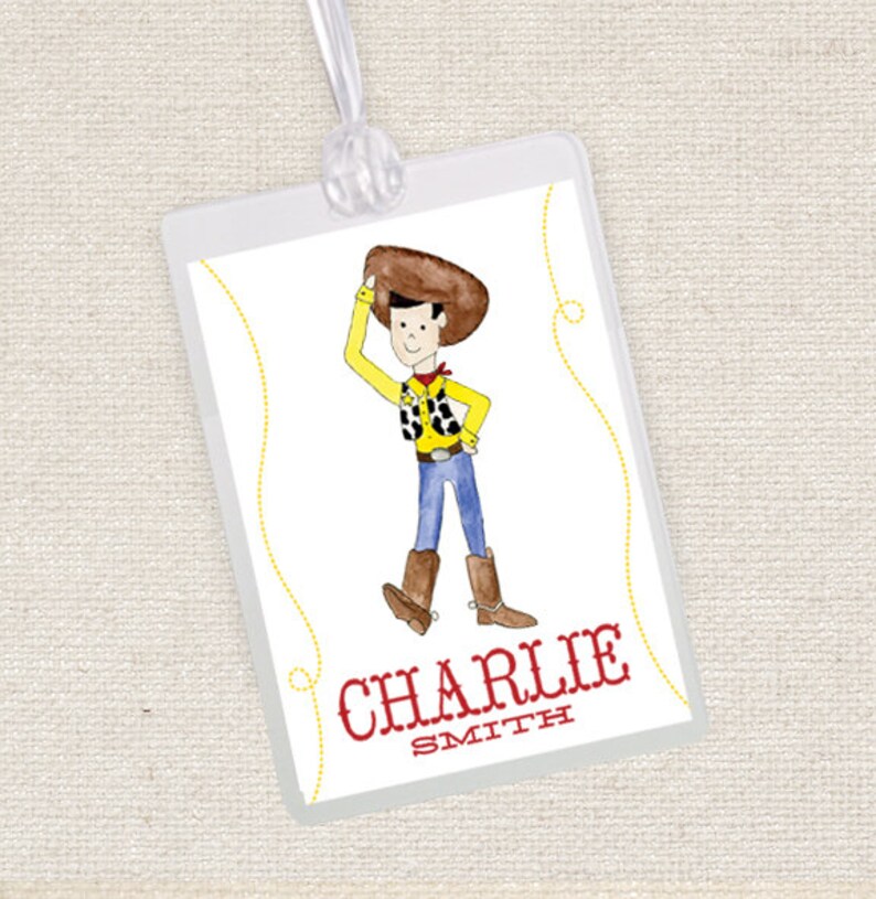 toy story luggage tag