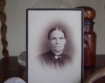 Grace in the kitchen, grace in the hall ~ Antique photograph, Portrait, Victorian, Farmhouse