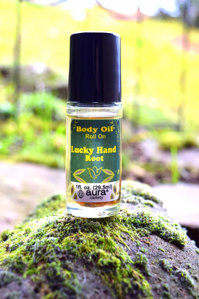 Right Place, Right Time Lucky Hand Root RollOn Perfume Body Oil Forest Magick, Gamblers luck, Chance, Abundance, Lucky Rabbits Foot image 5