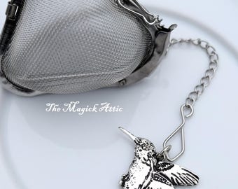 Heart Shaped Hummingbird Loose Leaf Tea Strainer ~ Meaningful Gifts ~ Joy, Hope, Wisdom, Beauty, Love, Resilience ~ Native Indigenous Love