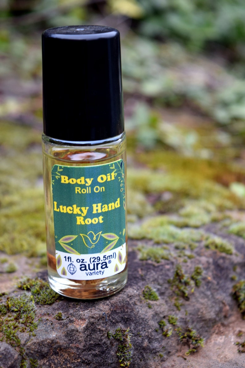 Right Place, Right Time Lucky Hand Root RollOn Perfume Body Oil Forest Magick, Gamblers luck, Chance, Abundance, Lucky Rabbits Foot image 3