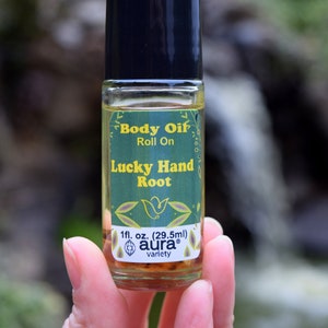 Right Place, Right Time Lucky Hand Root RollOn Perfume Body Oil Forest Magick, Gamblers luck, Chance, Abundance, Lucky Rabbits Foot image 1