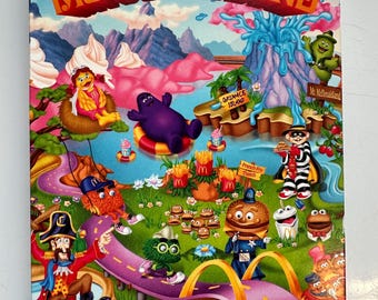 Vintage Mcdonald's Blue Bedding Twin Standard Flat & Fitted Sheets