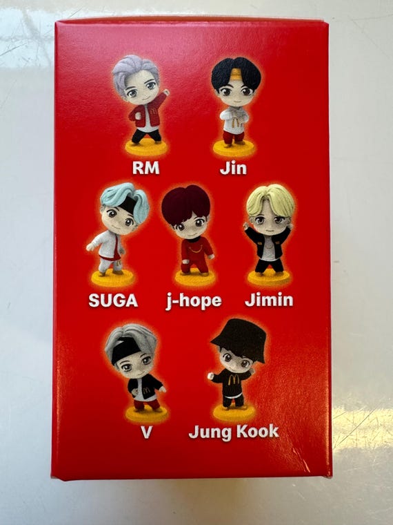FREE SHIPPING! “SUGA” Mcdonald's Tiny Tan Bts Happy Meal Toy 2025