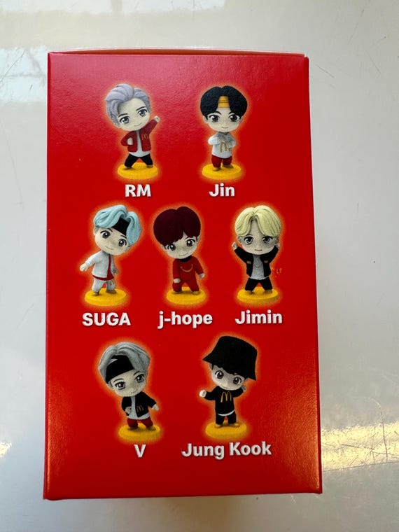 FREE SHIPPING! “RM” Mcdonald's Tiny Tan Bts Happy Meal Toy 2025