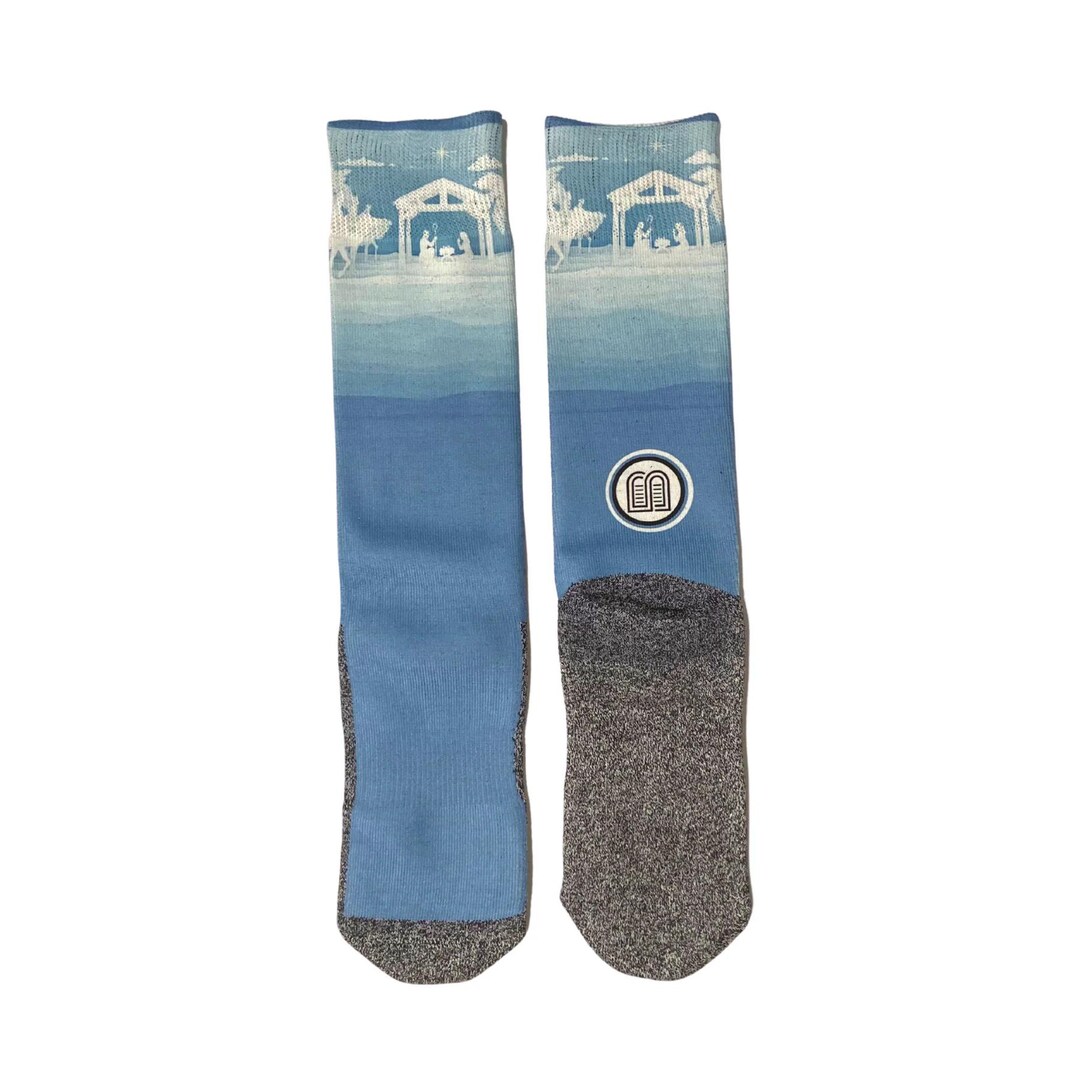 Scripture Socks The Nativity - Bible Scripture Crew Socks - Moisture-wicking, Spiritual ...