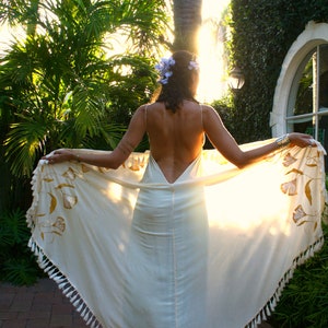 The Maikai Dress in Art Nouveau, Backless dress, Maxi dress, Beach wear, Tropical dress, Resort wear dress, honeymoon dress, wedding dress image 4