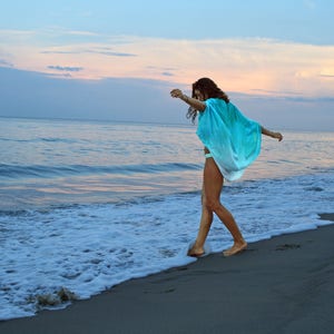 The Tides Kimono in Mediteranean Sea, Beach Wear, Swim Cover Up, Beach ...