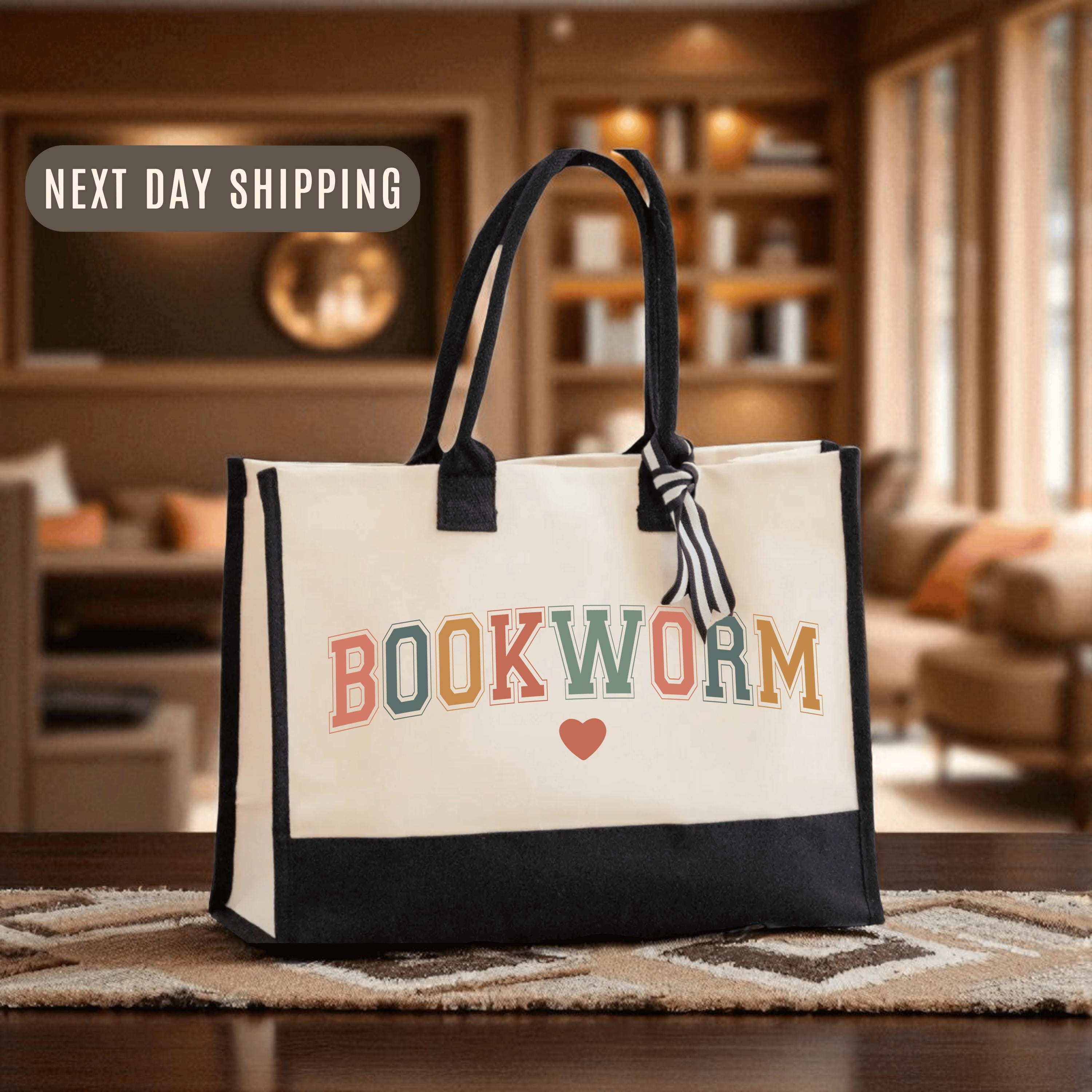 thumbnail image 2 of Book Bag Book Lover Gft Book Tote Bag Booksh Gfts Booksh Tote Book... 2 of 14