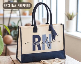 RN Custom Name Tote Bag, Personalized Nurse Gift, Medical Work Bag, Custom Nurse Tote, Healthcare Gift for Her