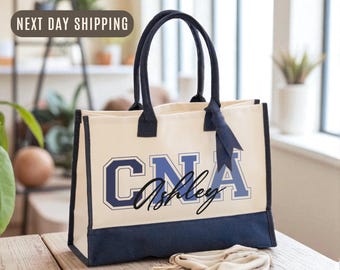 Custom CNA Tote Bag, CNA Gift, Personalized CNA Tote Bag, Nurse Assistant Gift, Customized Cna Tote Bag, Cna Student Gift, Nursing Assistant