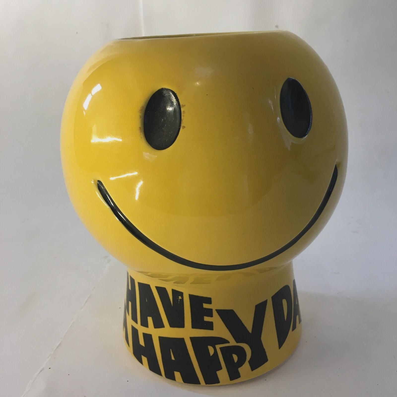 Mccoy Smiley Face Cookie Jar - Etsy