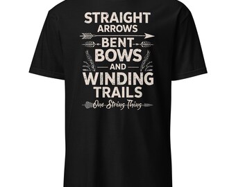 矢、弓、そして道のTシャツ