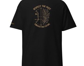 Camiseta "Respeite o Passado, Abrace o Futuro"
