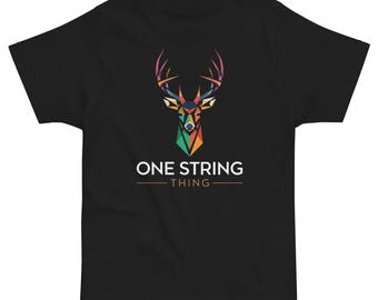 幼児用幾何学模様の鹿柄ジャージTシャツ