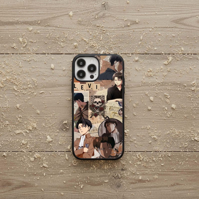 Levi Ackerman Phone Case, Attack on Titan Rubber Cover image 9