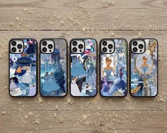 Cinderella Phone Case, Princess Design, Rubber Cover