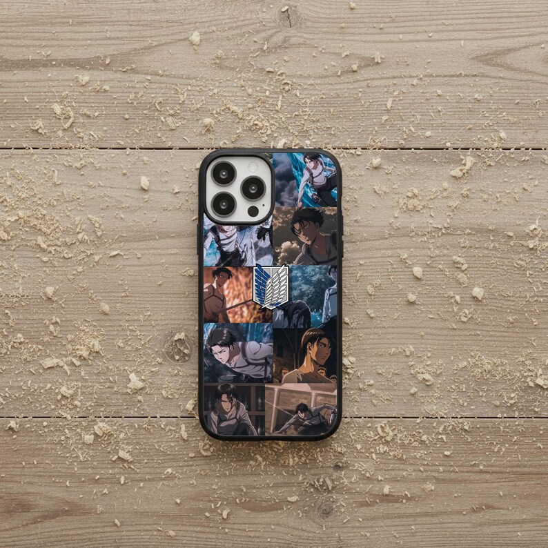 Levi Ackerman Phone Case, Attack on Titan Rubber Cover image 8
