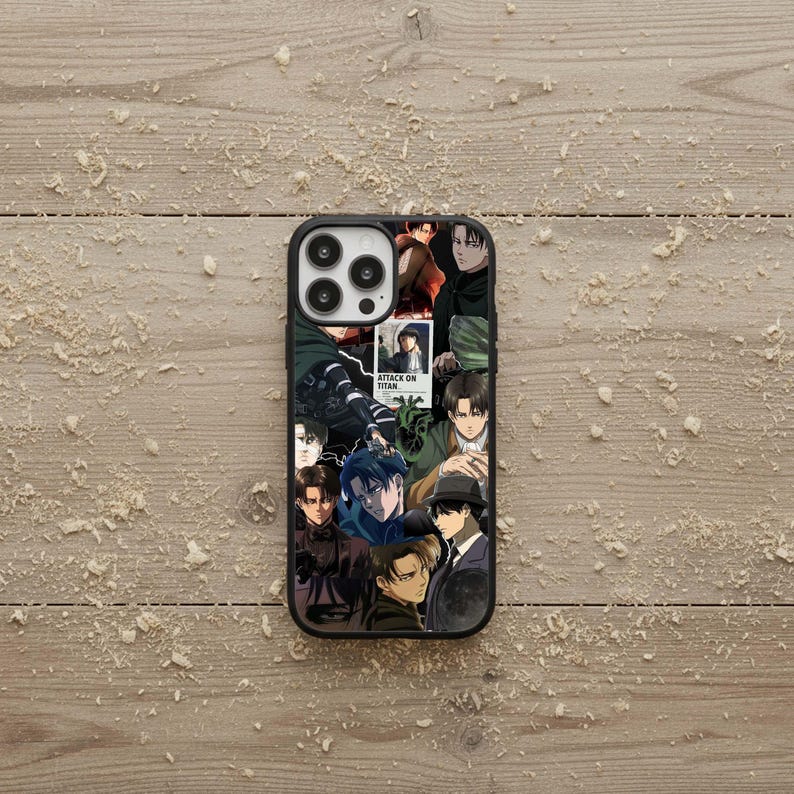 Levi Ackerman Phone Case, Attack on Titan Rubber Cover image 10