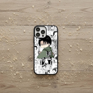 Levi Ackerman Phone Case, Attack on Titan Rubber Cover image 7