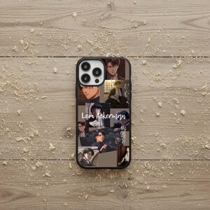 Levi Ackerman Phone Case, Attack on Titan Rubber Cover image 5