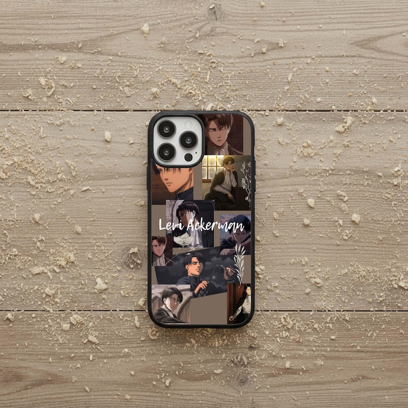 Levi Ackerman Phone Case, Attack on Titan Rubber Cover image 5