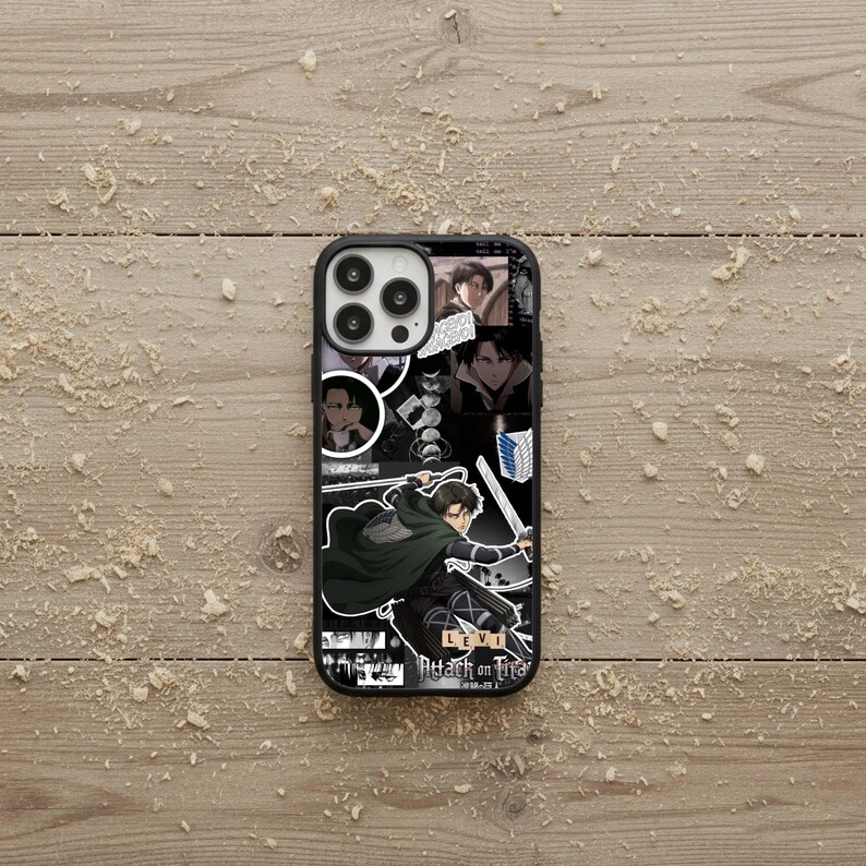Levi Ackerman Phone Case, Attack on Titan Rubber Cover image 4