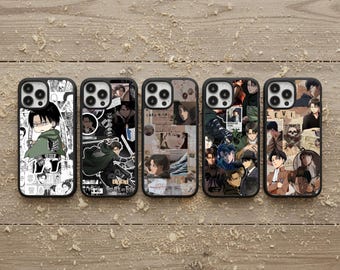 Funda para teléfono Levi Ackerman, cubierta de goma de Ataque a los Titanes
