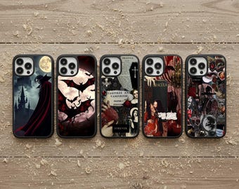 Vampire Phone Case, Gothic Halloween Rubber Cover