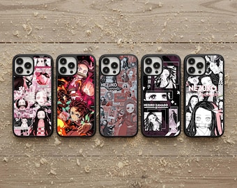 Funda de goma para teléfono Demon Slayer Nezuko Manga