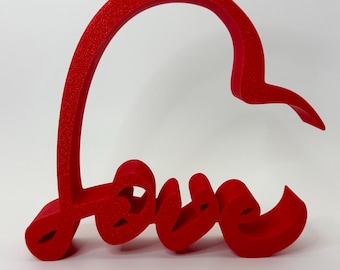Love Heart Decor, Freestanding Decorative Accent