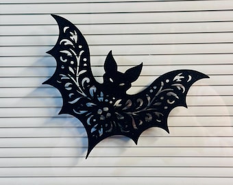 3D Printed Halloween Bat: Spooky Gothic Wall Decor