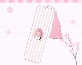 Sakura Tree Bookmark | Pastel Floral Bookmark with Tassel
