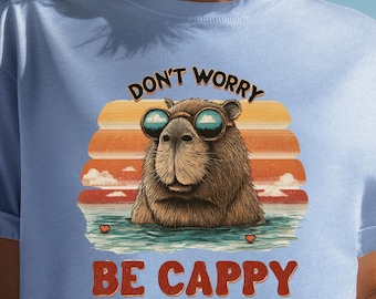 Swag Capybara Shirt, Capybara Best Friend Tee | Don't Worry Be Capy Funny Meme