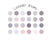 Lavender Dreams - Procreate Swatch Palette - Hand picked colors
