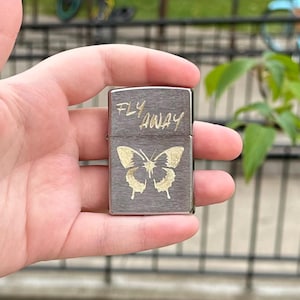 FLY AWAY - engraved zippo lighter