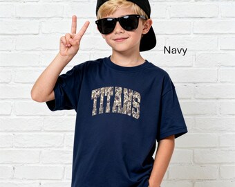 Titans Youth T-Shirt | Youth School Spirit Shirt | Titans Mascot Tee | Kids Game Day Shirt | Youth Sports Fan T-Shirt