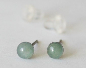 Hypoallergenic Drop Earrings Minimalist Dangle Earrings Natural Wooden Beaded Earrings for Women gift for her Anti Allergy Free Titanium