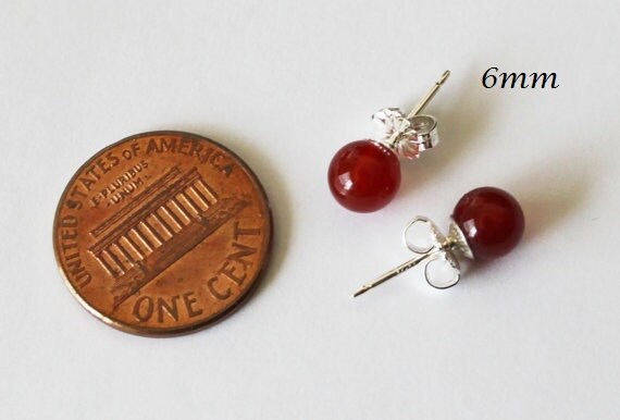 Boucles D'oreilles Pendantes En Plaqué Argent Avec Agate Rouge Naturelle - Pier Luigi Design