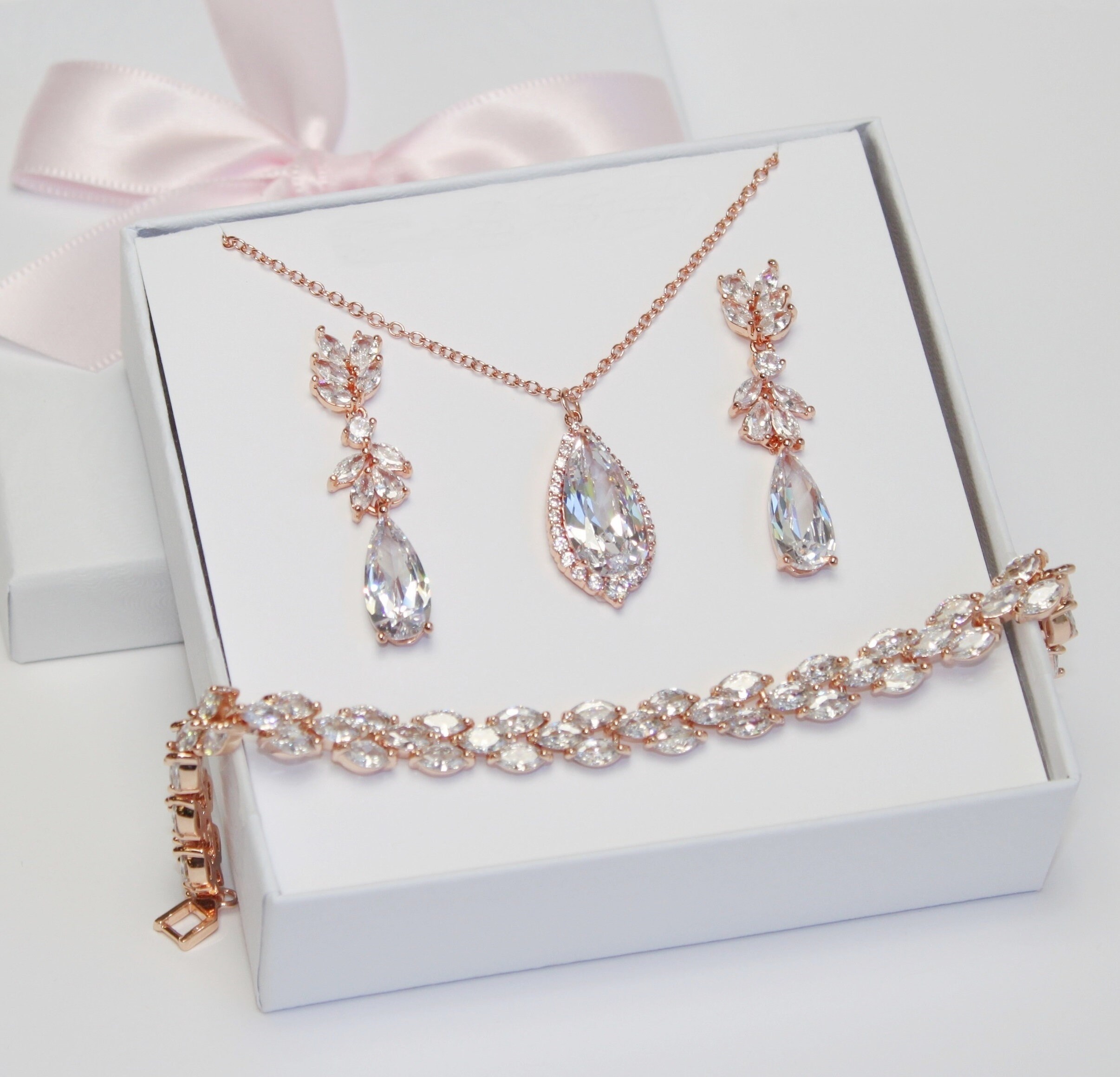 Raindrop Bridal Jewelry Back Drop 
