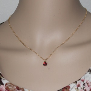Cherry opal pendant necklace, Multiple colors, Fire opal necklace, 14K Gold filled necklace, black opal necklace, Birthday, Christmas gift