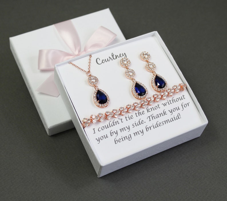 Navy Sweethearts Earrings main image 1