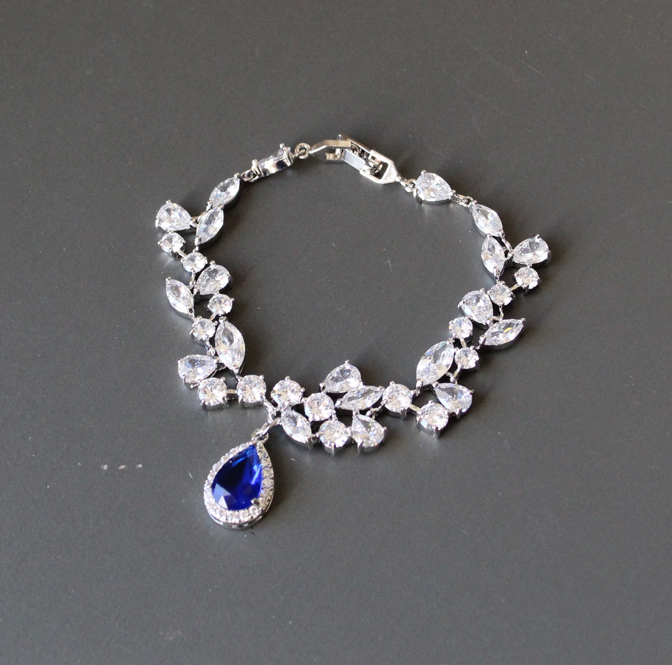Crystalline Azuria Hochzeitsschmuck-Set – Halskette Und Ohrringe Mit Kristallen, Vergoldet, Für Braut Und Brautjungfern, In Geschenkbox